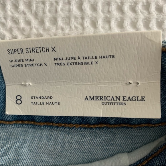 American Eagle Hi-rise Mini Super Stretch X Size 8 - Picture 5 of 7